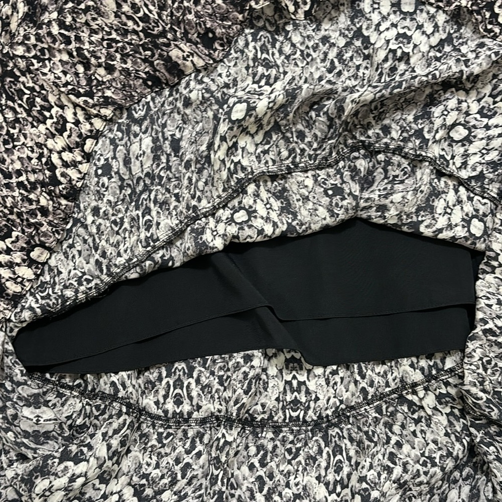Haute Hippie Printed Silk Midi Skirt Shadow Snake 8 - Picture 8 of 9